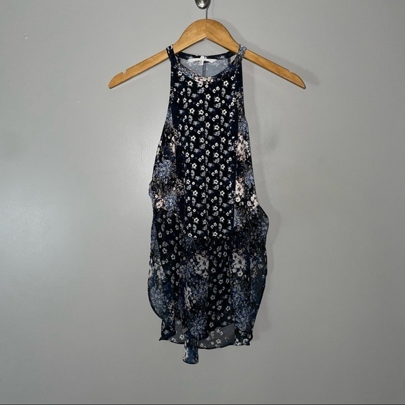 BCBG Generation Floral Tiered Blouse - Picture 1 of 8